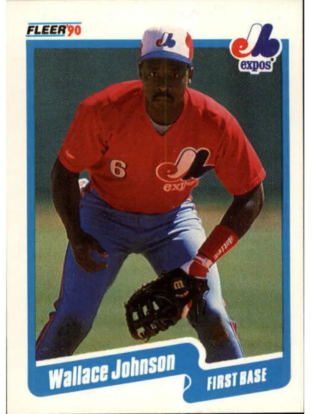 1990 Wallace Johnson Fleer Baseball Card #351